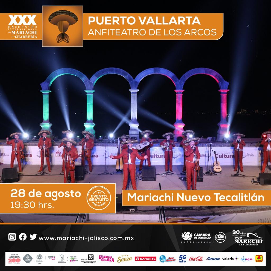 Tendrá Puerto Vallarta concierto especial del Mariachi Nuevo Tecalitlán