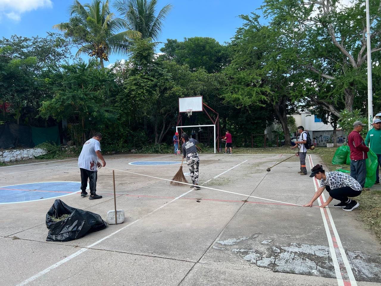 Transforman áreas recreativas de las colonias Santo Domingo y Palmar de Ixtapa