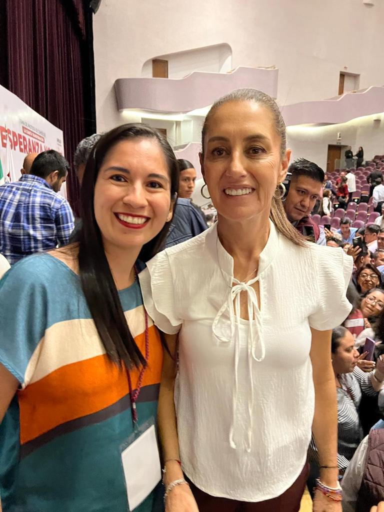 Flor Michel da bienvenida a Claudia Sheinbaum en Jalisco