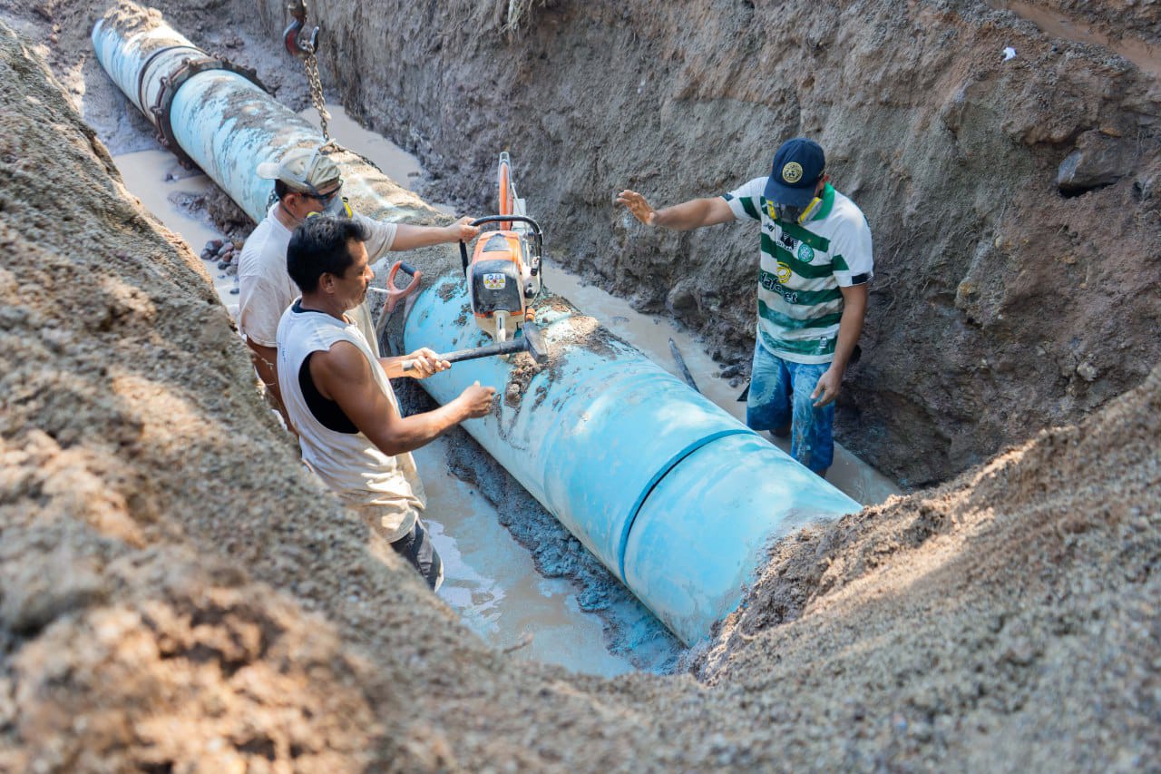 Repara SEAPAL exitosamente línea que abastece a más de 50 colonias de El Pitillal