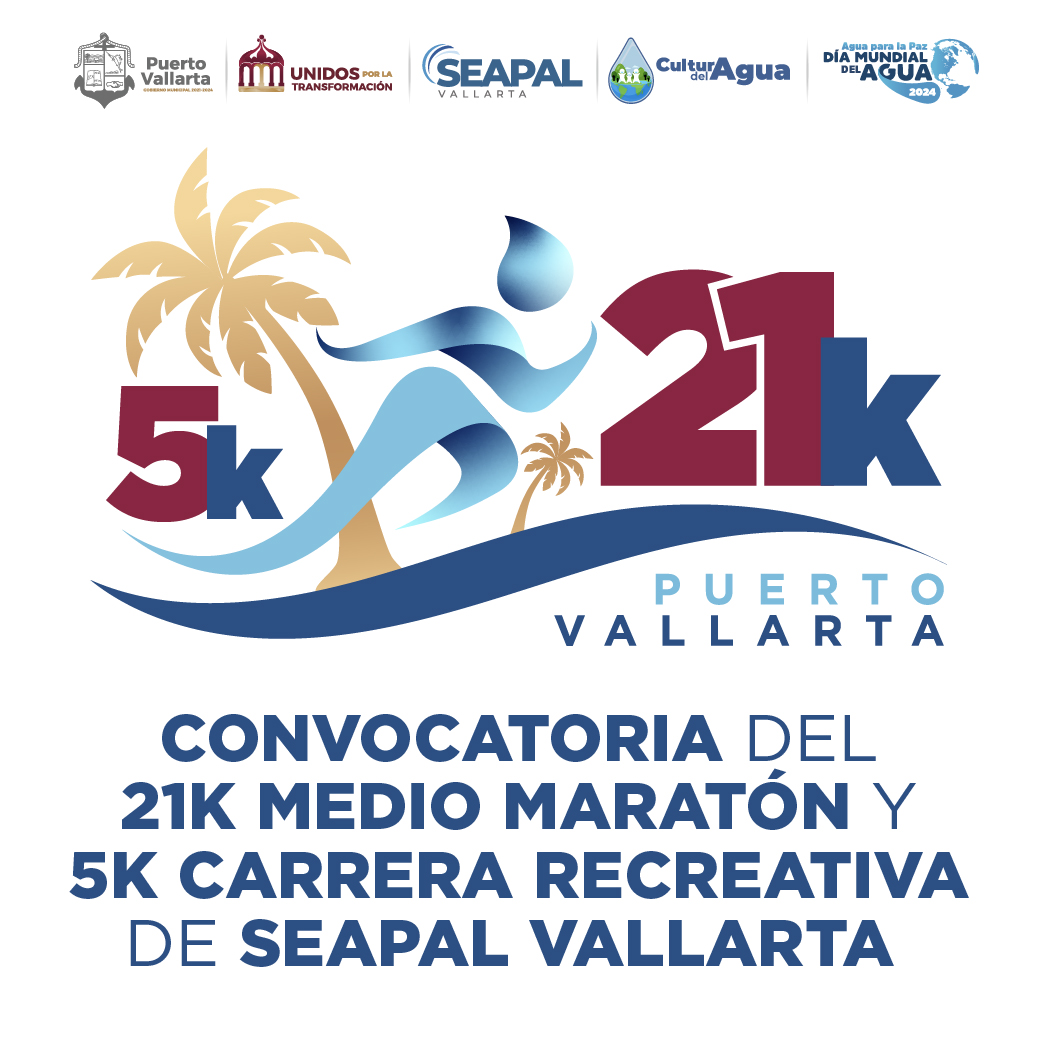 SEAPAL Vallarta invita a participar en el XII Medio Maratón y XXII Carrera Recreativa