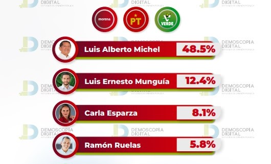 El Profe Michel domina ampliamente las encuestas