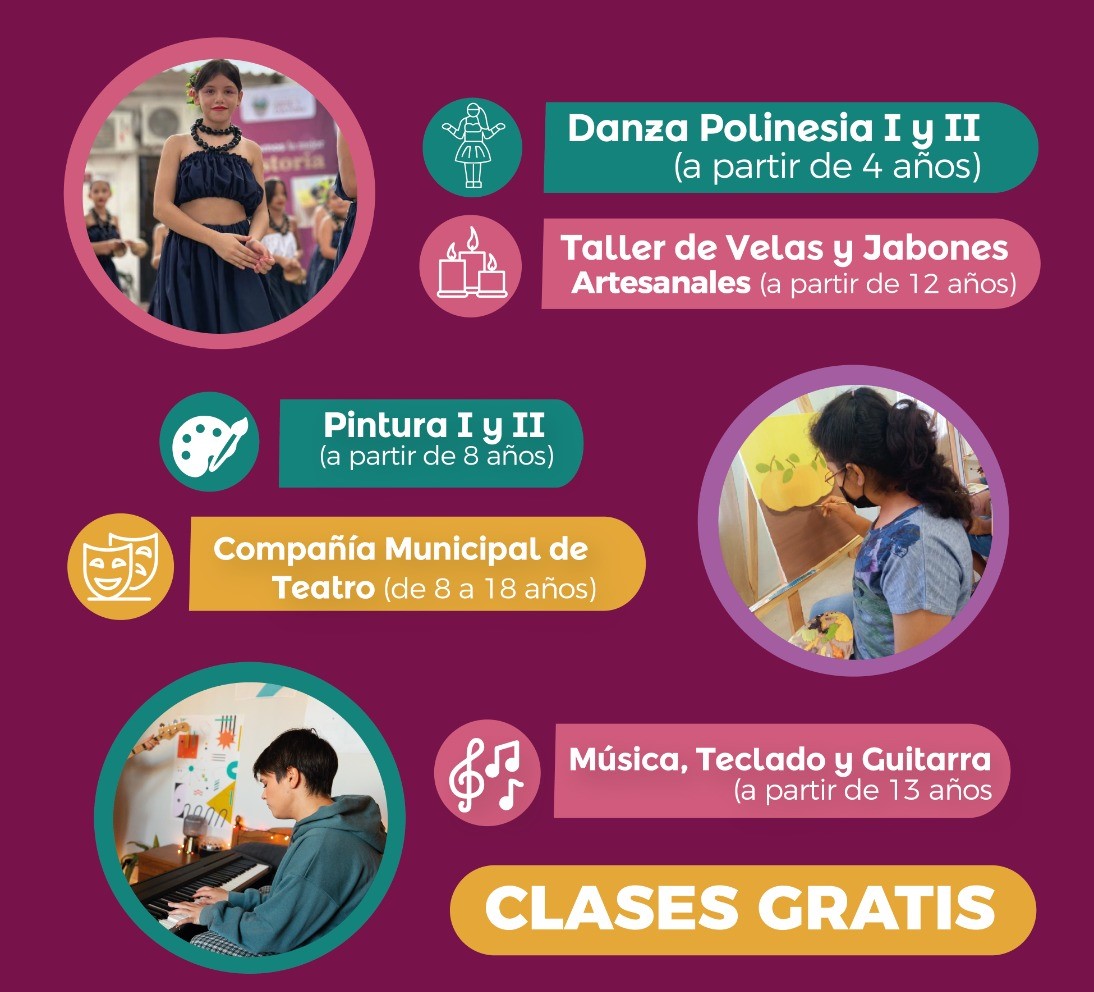 El Instituto Municipal de Arte y Cultura invita a unirse a sus talleres 