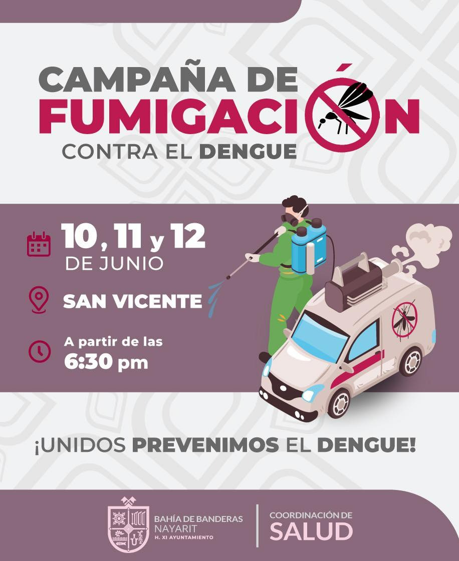 San Vicente será nebulizado contra el mosquito causante del dengue, zika y Chikungunya