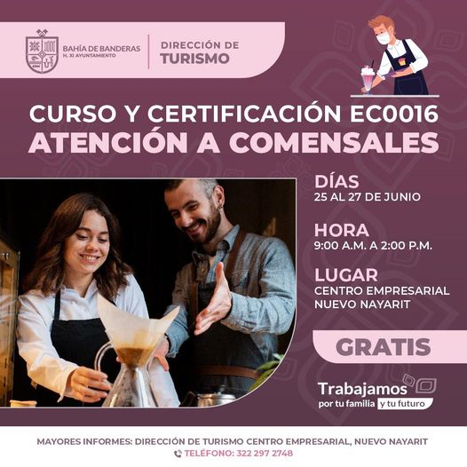 Habrá cursos de capacitación completamente gratuitos para los habitantes de Bahía de Banderas