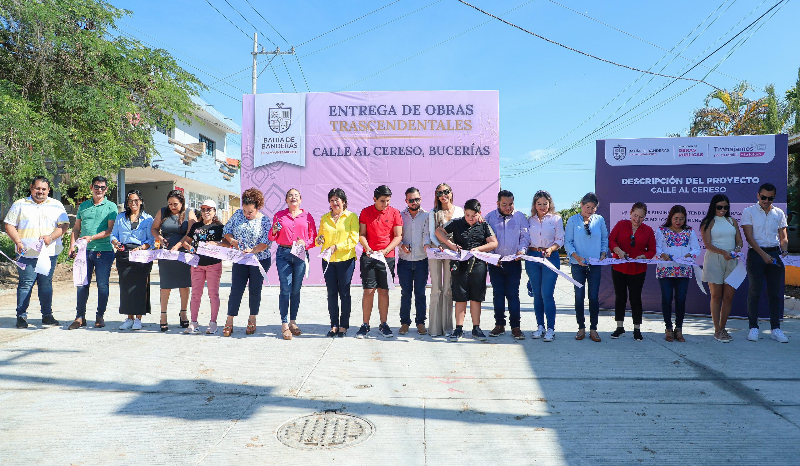 Se hace entrega de la nueva calle al CERESO en Bucerías