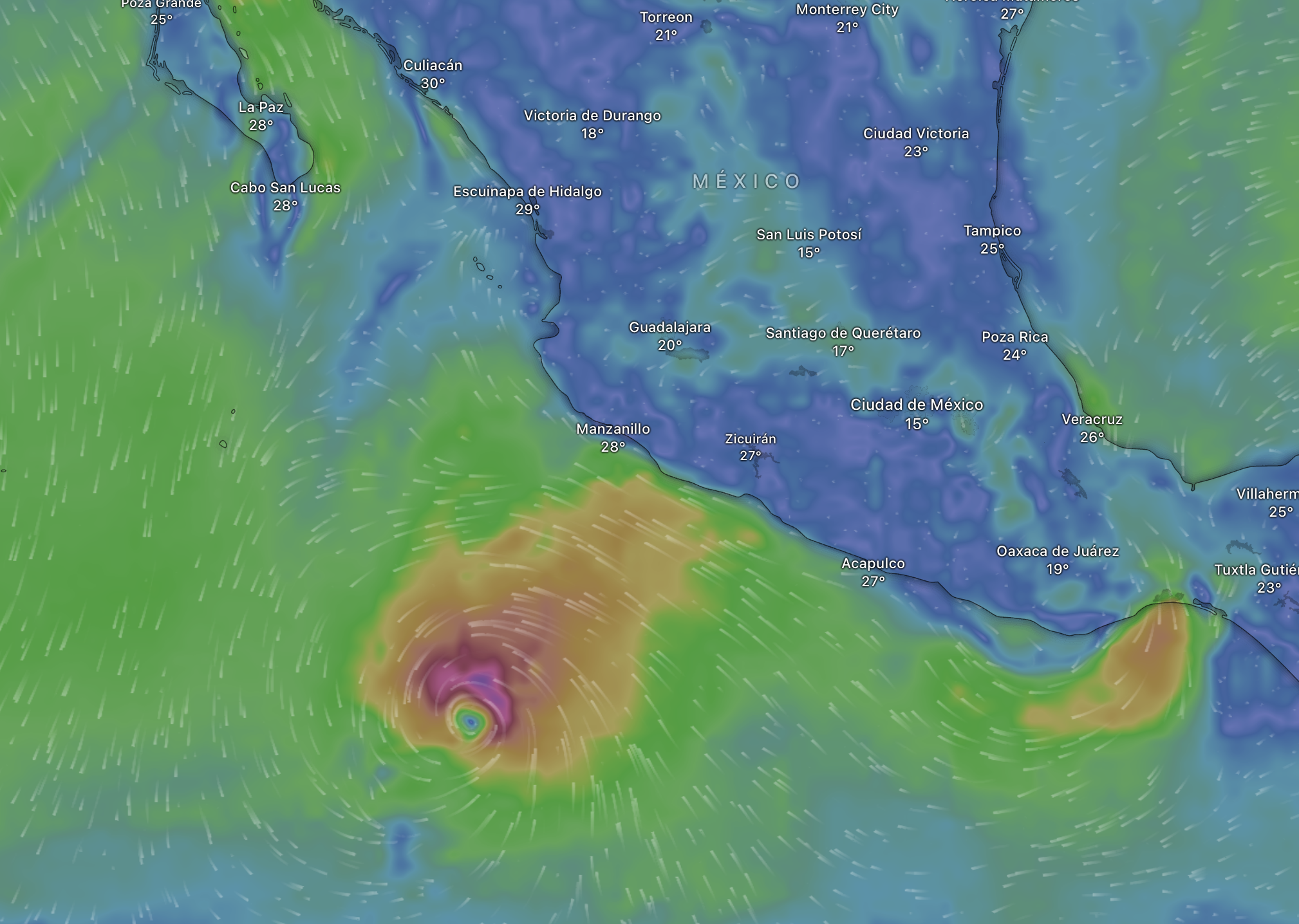 Lluvias en Jalisco, Colima, Michoacán y Guerrero por Tormenta Tropical "Krysty" 