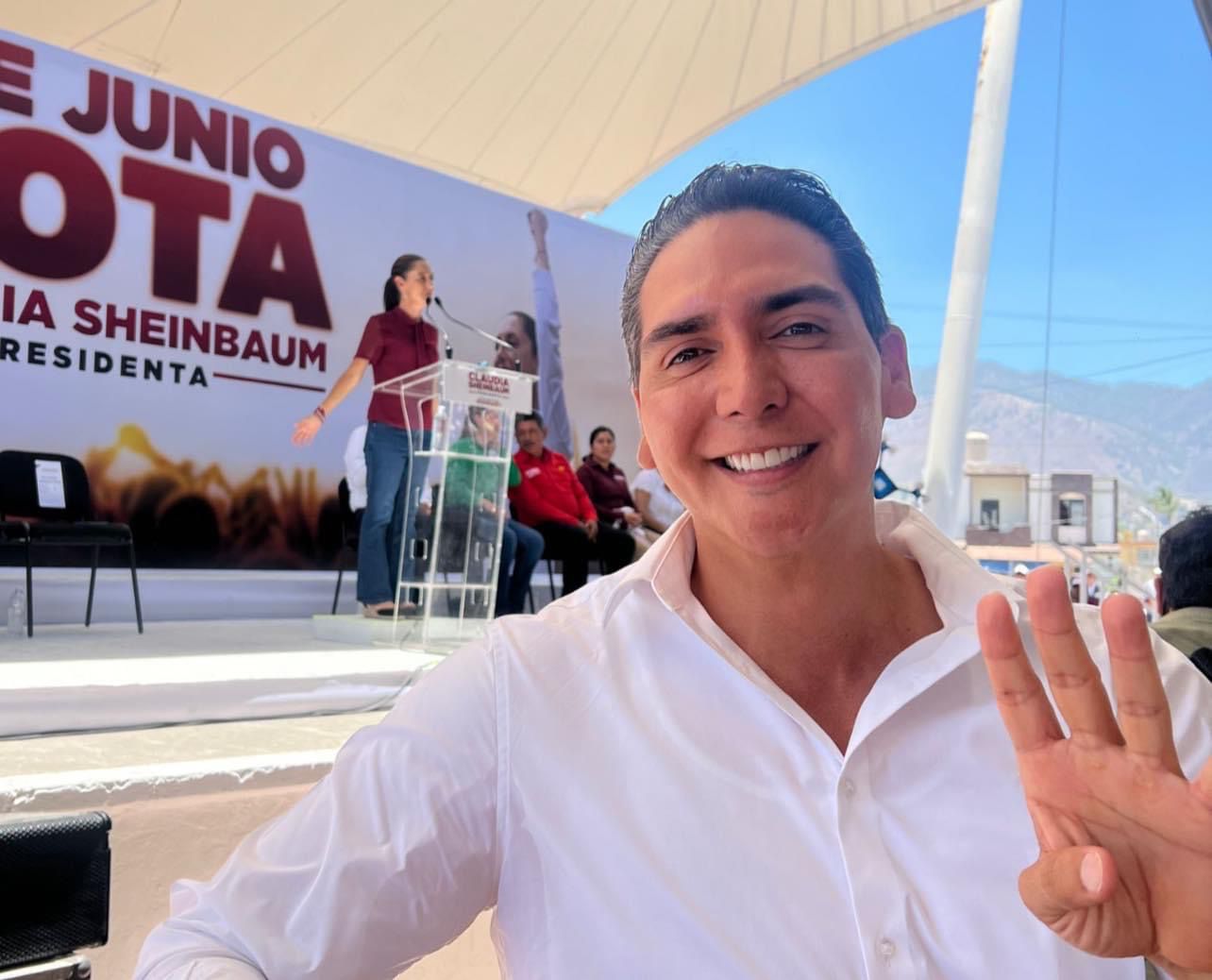 Vamos a llevar a Bahía de Banderas al segundo piso de la cuarta transformación con todo el apoyo de nuestra Presidenta Claudia Sheimbaun :Héctor Santana